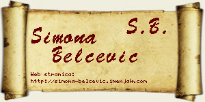 Simona Belčević vizit kartica